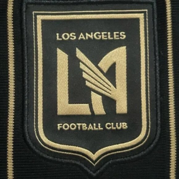 Adidas LAFC 2024/25 Home Jersey Black Mens Size Medium Slim Fit HZ6218 - Picture 3 of 8
